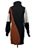 Blu Pepper Color Block Brown Turtleneck Sweater Size S - photo 2