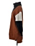 Blu Pepper Color Block Brown Turtleneck Sweater Size S - photo 5