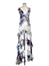 Katie May 100% Rayon Graphic Blue Cocktail Dress Size S - photo 1