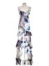 Katie May 100% Rayon Graphic Blue Cocktail Dress Size S - photo 2