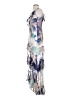 Katie May 100% Rayon Graphic Blue Cocktail Dress Size S - photo 5