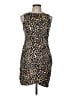 Just Be... Animal Print Brown Cocktail Dress Size M - photo 1
