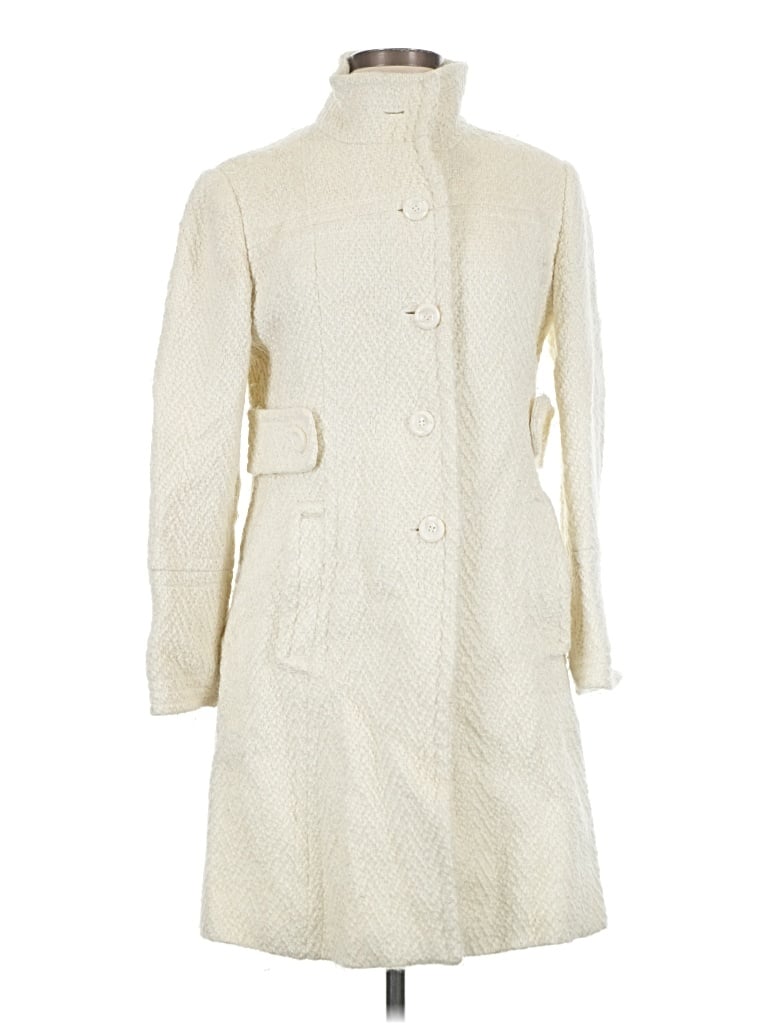Pre-owned Worthington Coat In Ivory
