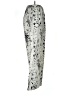 Shein 100% Polyester Print Silver Casual Pants Size M - photo 4