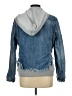 Aqua 100% Cotton Blue Denim Jacket Size L - photo 2