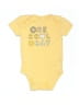 Carter's 100% Cotton Print Yellow Short Sleeve Onesie 0-3 MO / 3 MO - photo 1