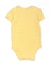 Carter's 100% Cotton Print Yellow Short Sleeve Onesie 0-3 MO / 3 MO - photo 2