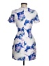 Bec & Bridge Print Blue Cocktail Dress Size 6 - photo 2