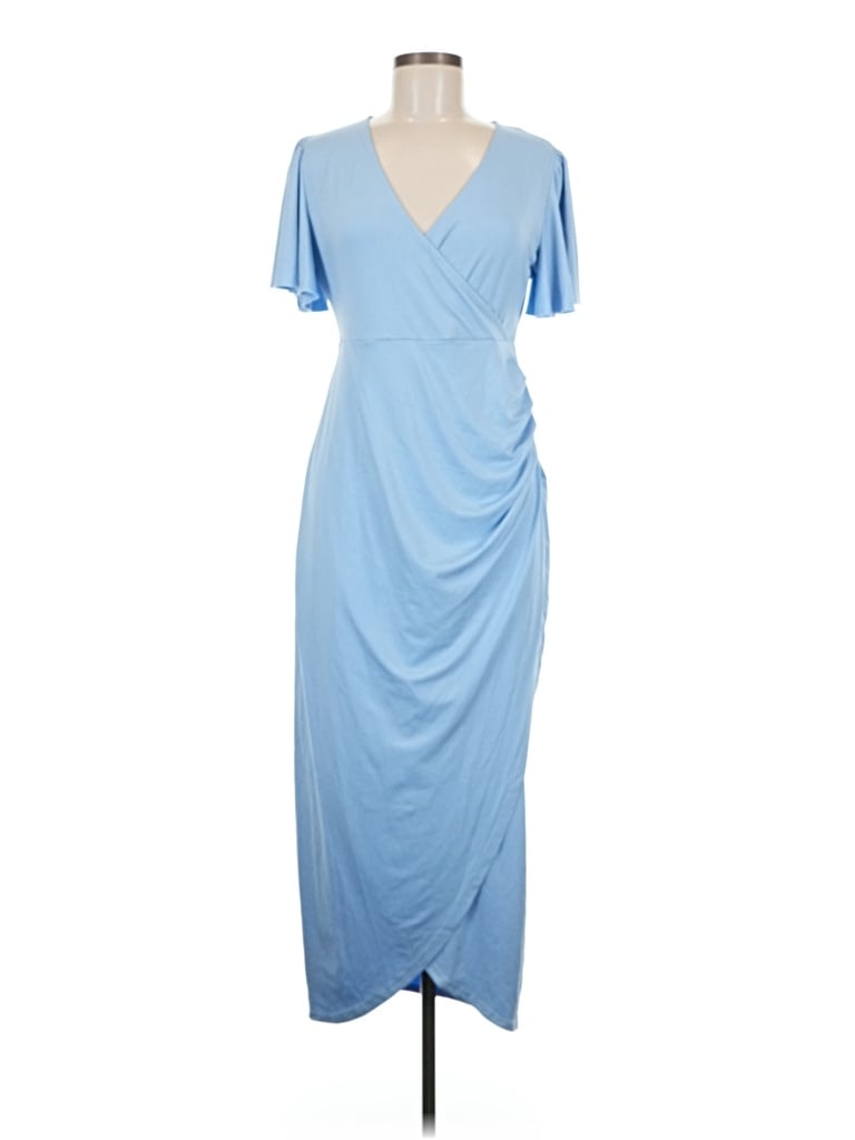 Pre-owned Assorted Brands Casual Dress In Blue