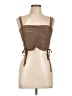 PrettyLittleThing Brown Sleeveless Top Size 10 - photo 1