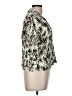 Industry 100% Rayon Animal Print Silver Short Sleeve Blouse Size M - photo 4