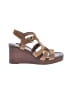 Crown Vintage Brown Tan Wedges Size 8 1/2 - photo 1