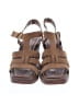 Crown Vintage Brown Tan Wedges Size 8 1/2 - photo 2