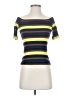 Splendid Stripes Multi Color Yellow Short Sleeve T-Shirt Size S - photo 1