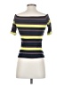 Splendid Stripes Multi Color Yellow Short Sleeve T-Shirt Size S - photo 2