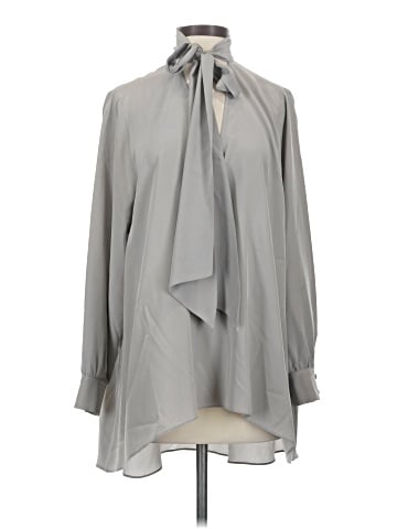 Rachel Zoe Long Sleeve Silk Top (view 1)