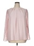 Shein Curve 100% Polyester Pink Long Sleeve Blouse Size 16 Plus (2) - photo 1
