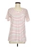 Unbranded Stripes White Short Sleeve T-Shirt Size M - photo 1