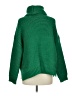 Blushing Heart Solid Green Turtleneck Sweater Size M - photo 2