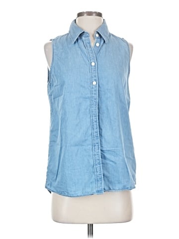 CALVIN KLEIN JEANS Sleeveless Button-Down Shirt (view 1)