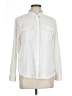Eddie Bauer Solid Ivory Long Sleeve Blouse Size L - photo 1