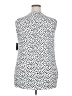 Cure 100% Polyester Polka Dots White Sleeveless Blouse Size 2X - photo 2