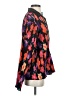 Unbranded Floral Black Long Sleeve Blouse Size 2 - photo 4