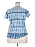 Style&Co 100% Cotton Tie-dye Blue Short Sleeve Top Size 2X - photo 2
