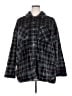 Torrid 100% Polyester Plaid Black Coat Size 2X Plus (2) - photo 1