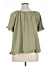 Unbranded 100% Polyester Green Short Sleeve Blouse Size XL - photo 2