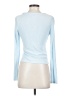 Francesca's Blue Long Sleeve Top Size S - photo 2