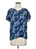 Papermoon 100% Polyester Blue Short Sleeve Blouse Size S - photo 1