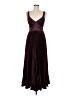 Unbranded 100% Polyester Burgundy Cocktail Dress Size 9 - photo 1