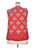 Crown & Ivy 100% Rayon Red Sleeveless Blouse Size 2X - photo 2