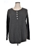 Zenana Premium Gray Long Sleeve Henley Size XL - photo 1