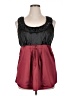 Kiyonna Burgundy Sleeveless Blouse Size 0 Plus - photo 1