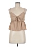 Assorted Brands 100% Polyester Tan Sleeveless Blouse Size L - photo 1