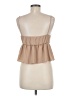 Assorted Brands 100% Polyester Tan Sleeveless Blouse Size L - photo 2