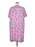 Lands' End Print Pink Casual Dress Size 2X - photo 2
