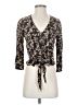 Hinge 100% Viscose Black 3/4 Sleeve Blouse Size XXS - photo 1