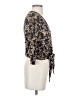 Hinge 100% Viscose Black 3/4 Sleeve Blouse Size XXS - photo 4