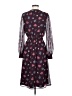 Express 100% Polyester Floral Burgundy Cocktail Dress Size S - photo 2