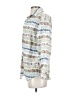 Capacity Print Ivory 3/4 Sleeve Button-Down Shirt Size S - photo 5