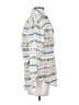 Capacity Print Ivory 3/4 Sleeve Button-Down Shirt Size S - photo 4