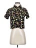Love Notes 100% Rayon Print Black Short Sleeve Blouse Size XS (estimated) - photo 1