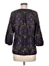 Gap 100% Polyester Floral Graphic Paisley Purple 3/4 Sleeve Blouse Size M - photo 2
