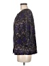 Gap 100% Polyester Floral Graphic Paisley Purple 3/4 Sleeve Blouse Size M - photo 5