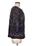 Gap 100% Polyester Floral Graphic Paisley Purple 3/4 Sleeve Blouse Size M - photo 4