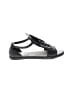 Chanel Black Leather interlocking CC Logo Sandals Size EU 40 1/2 - photo 1