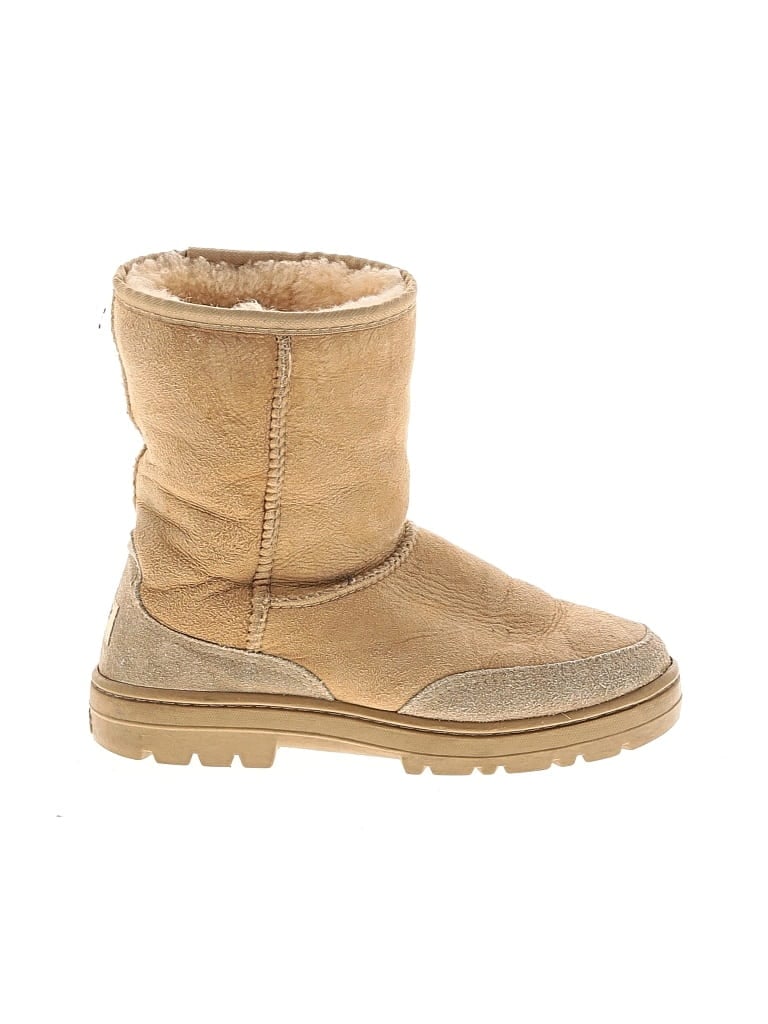 Pre-owned Ugg Ankle Boots In Tan